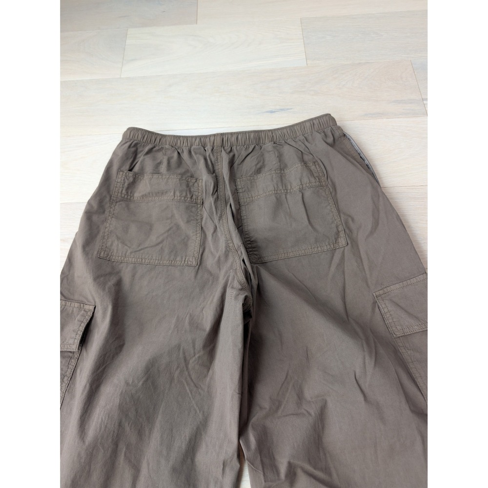 American Eagle Brown Cargo Parachute Pants Baggy Utility Y2K Size M - Picture 4 of 12